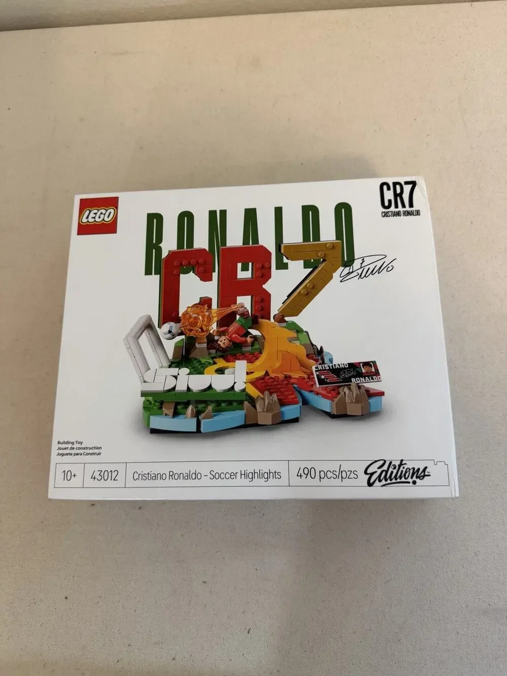 LEGO Editions Cristiano Ronaldo CR7 Soccer Highlights Set 43012 490 Pcs New